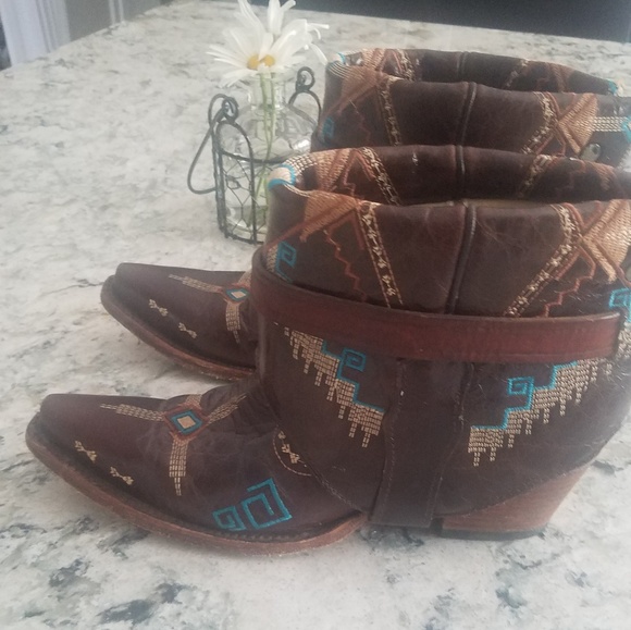 One of a kind custom cowboy western boots - Picture 2 of 4